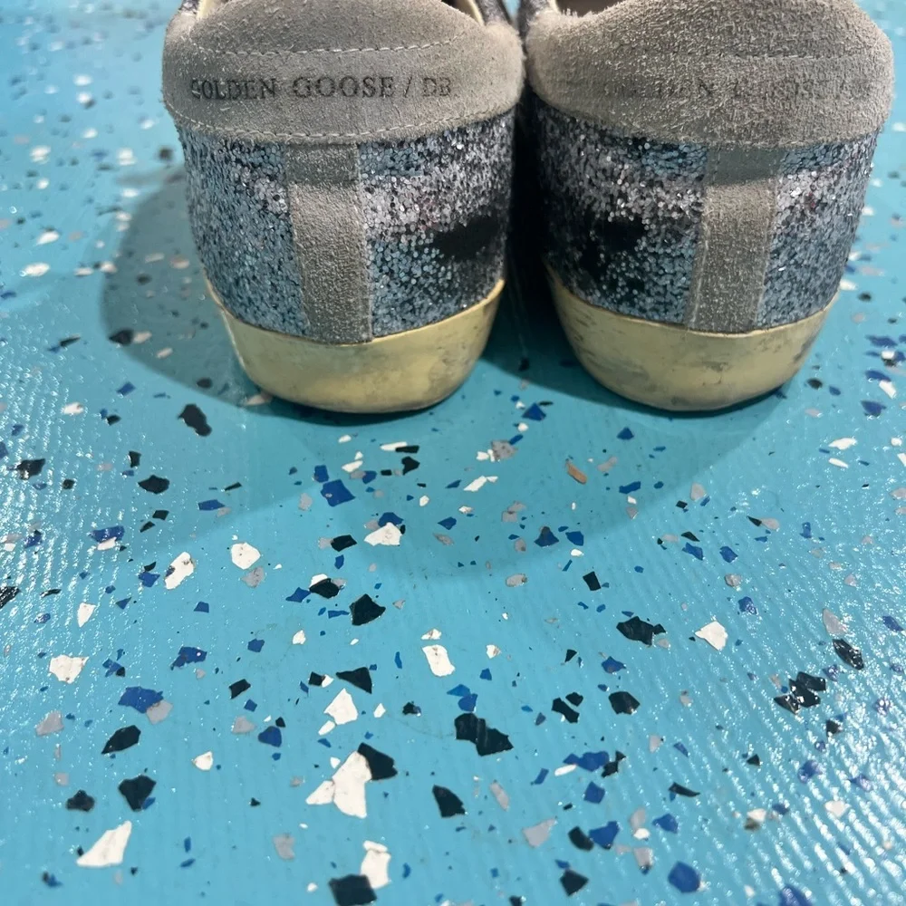 Golden Goose silver/white glitter RARE superstars - Picture 2 of 5